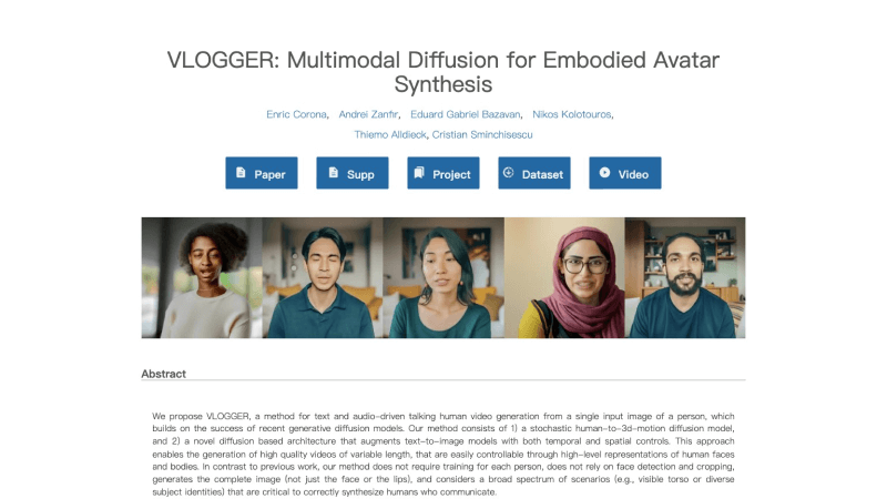 Google VLOGGER AI