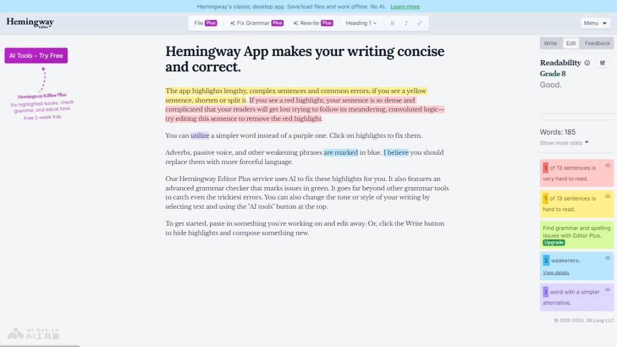 Hemingway Editor