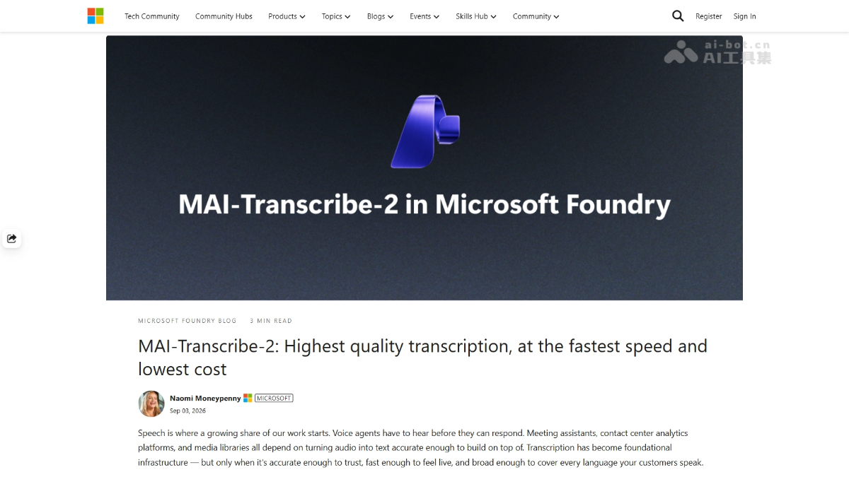 MAI-Transcribe-2-Streaming