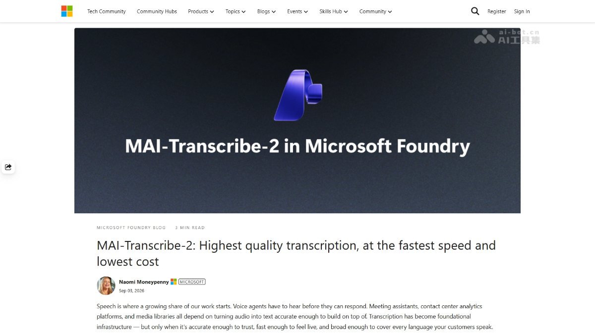 MAI-Transcribe-2