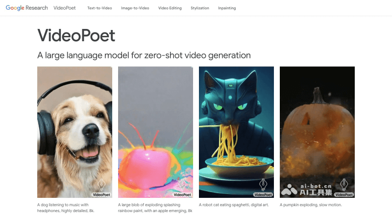 Google VideoPoet