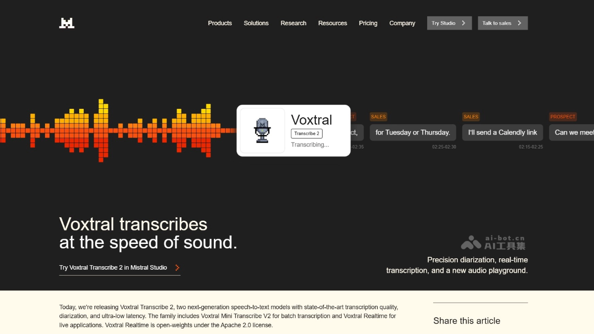 Voxtral Transcribe 2